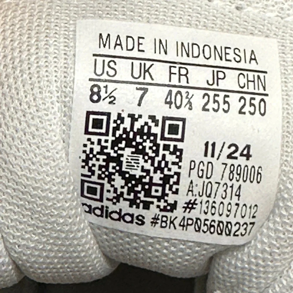 Adidas Breaknet Sleek Cloudfoam Women 8.5 White Green Gum Leather NEW ID6288 - Picture 10 of 10